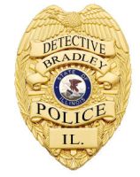 Village of Bradley Police Detective Badge